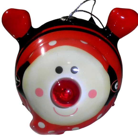 Georgia Bulldogs NCAA Licensed LED Snowman Christmas Ornament, NOS - Picture 4 of 8